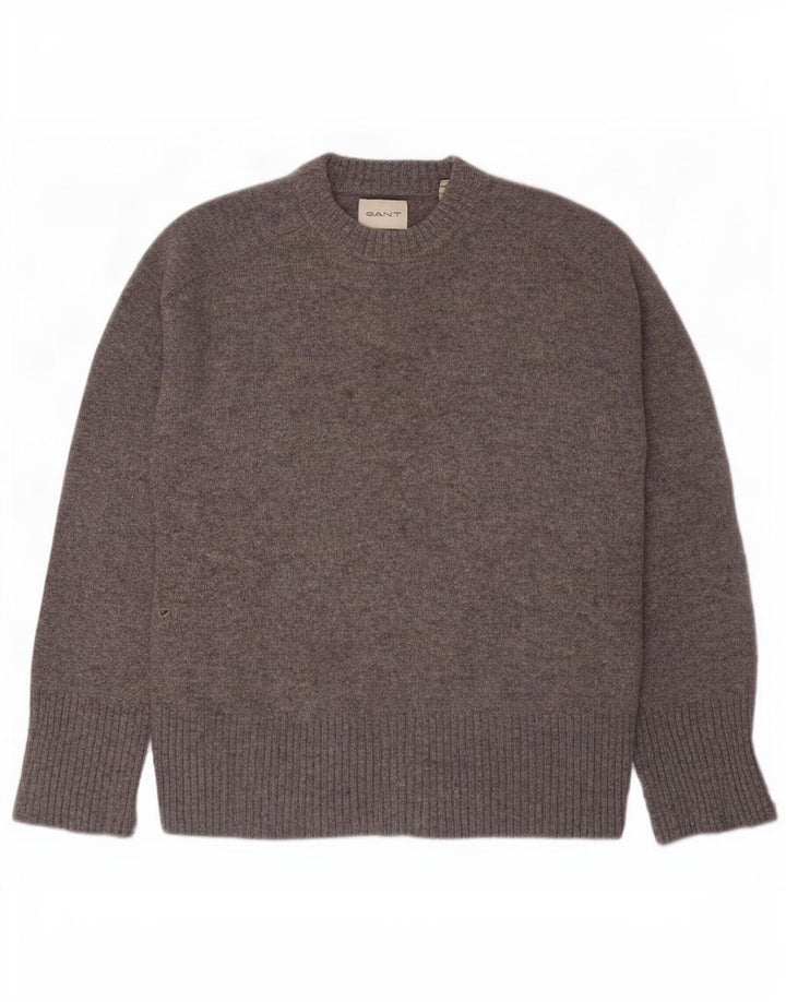 Maglione maglione girocollo da uomo Gant piccolo grigio