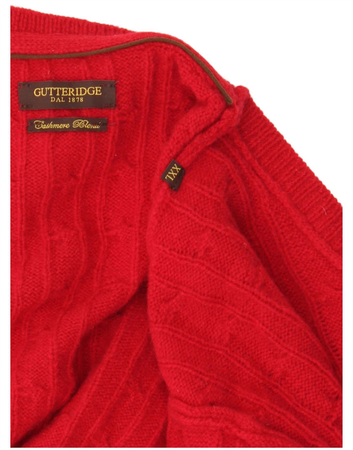 Maglione maglione girocollo da uomo GUTTERIDGE 2XL rosso