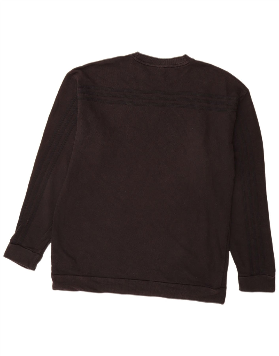 Felpa ADIDAS da uomo maglione grande in cotone nero