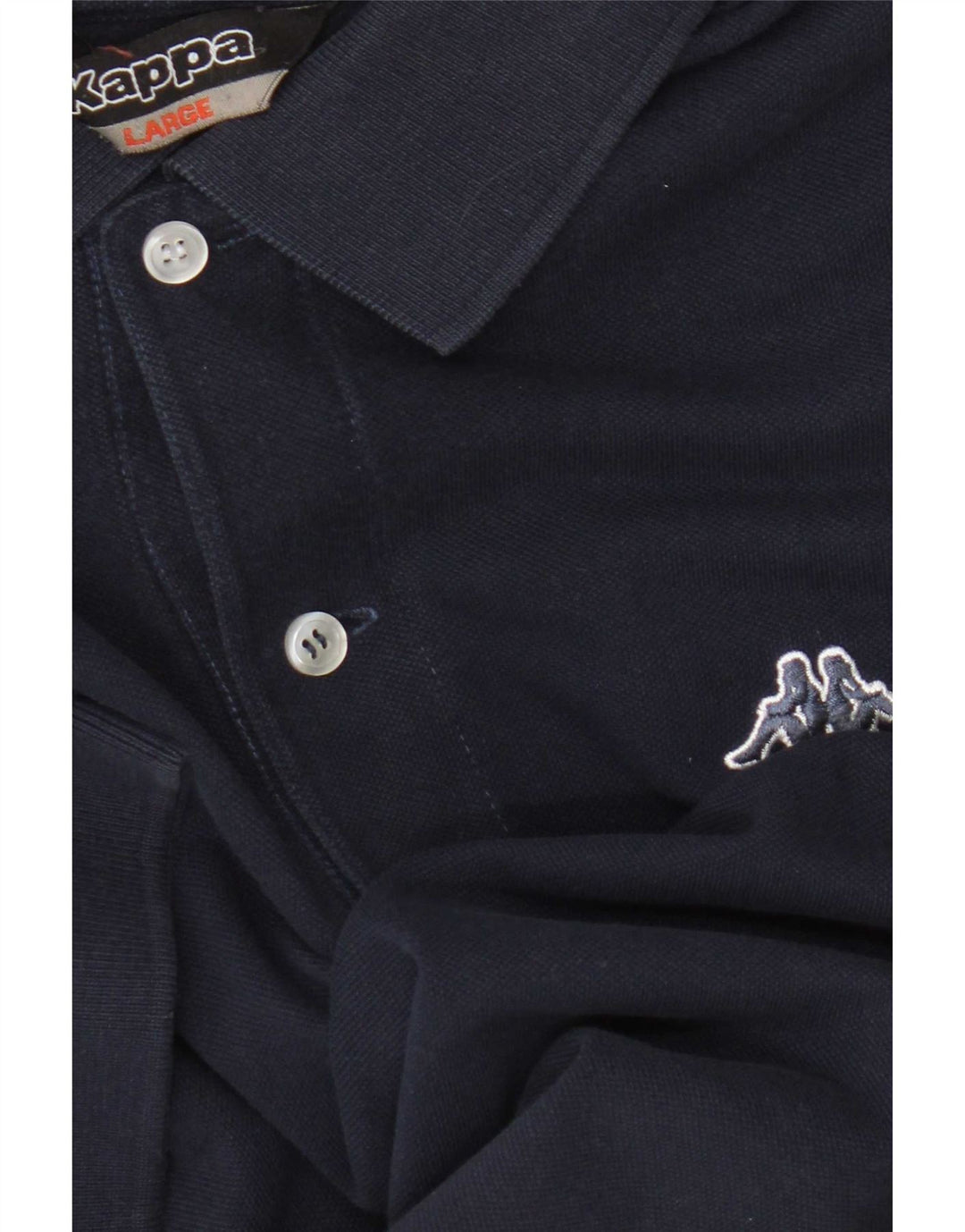 Polo Kappa da uomo grande blu navy