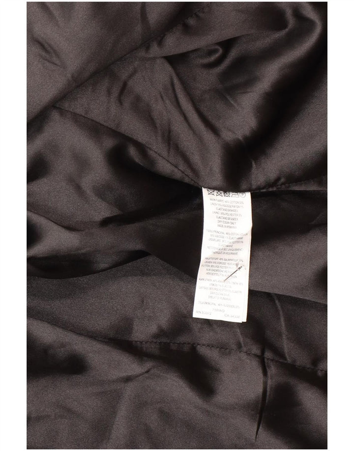 Giacca blazer da donna a 2 bottoni French Connection UK 12 Gessato grigio medio