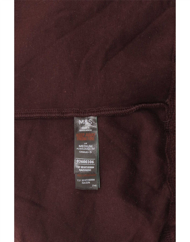 Maglione in pile oversize da donna Marks & Spencer UK 14 Borgogna medio