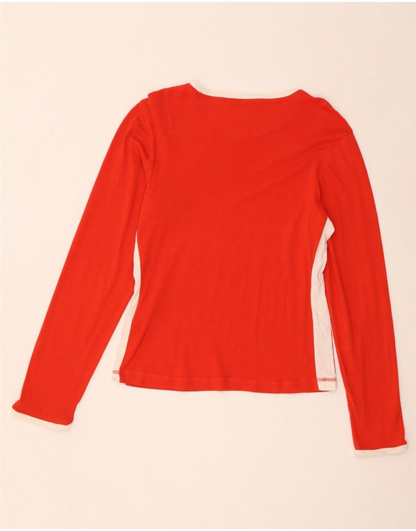 Maglia a maniche lunghe da donna Champion UK 18 XL Cotone color block rosso