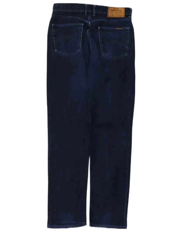 Jeans dritti da uomo Marlboro Classics W34 L34 cotone blu
