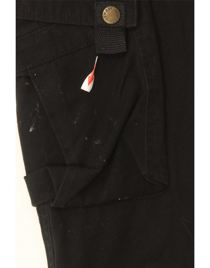 Pantaloni cargo dritti da uomo vintage W33 L33 neri