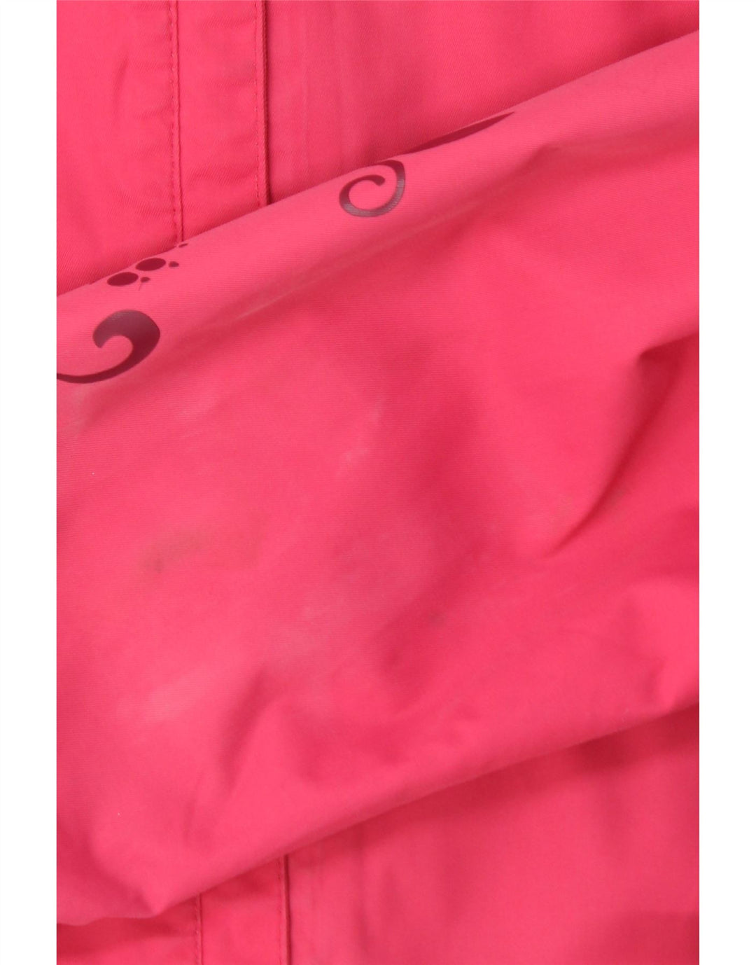 JACK WOLFSKIN Giacca antipioggia da donna con cappuccio UK 10 Small Rosa Poliammide