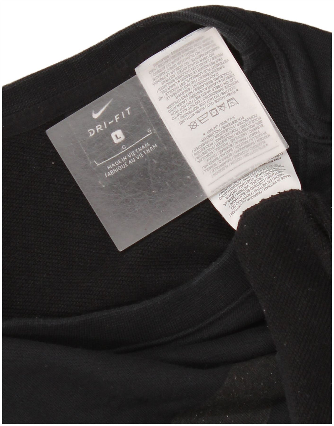 Felpa oversize con grafica Nike Dri Fit da donna, taglia UK 16, grande, nera