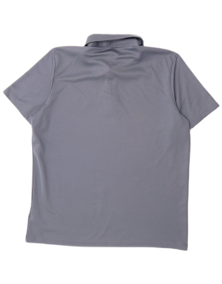 Polo Adidas Aeroready da uomo grande in poliestere blu