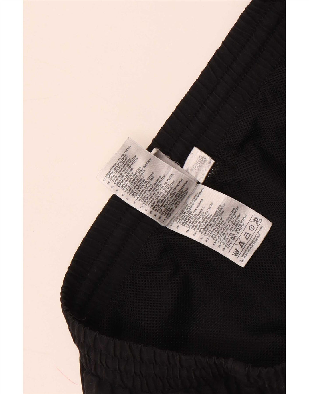Pantaloncini sportivi da uomo Adidas medi neri in poliestere