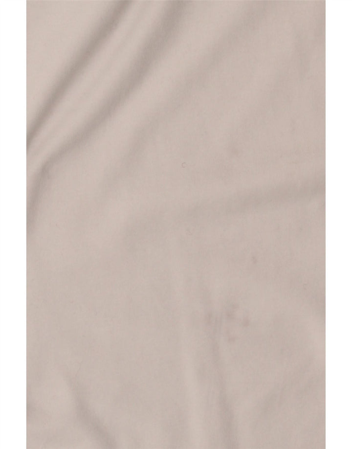 JIGSAW Top da donna a manica lunga UK 12 cotone bianco medio