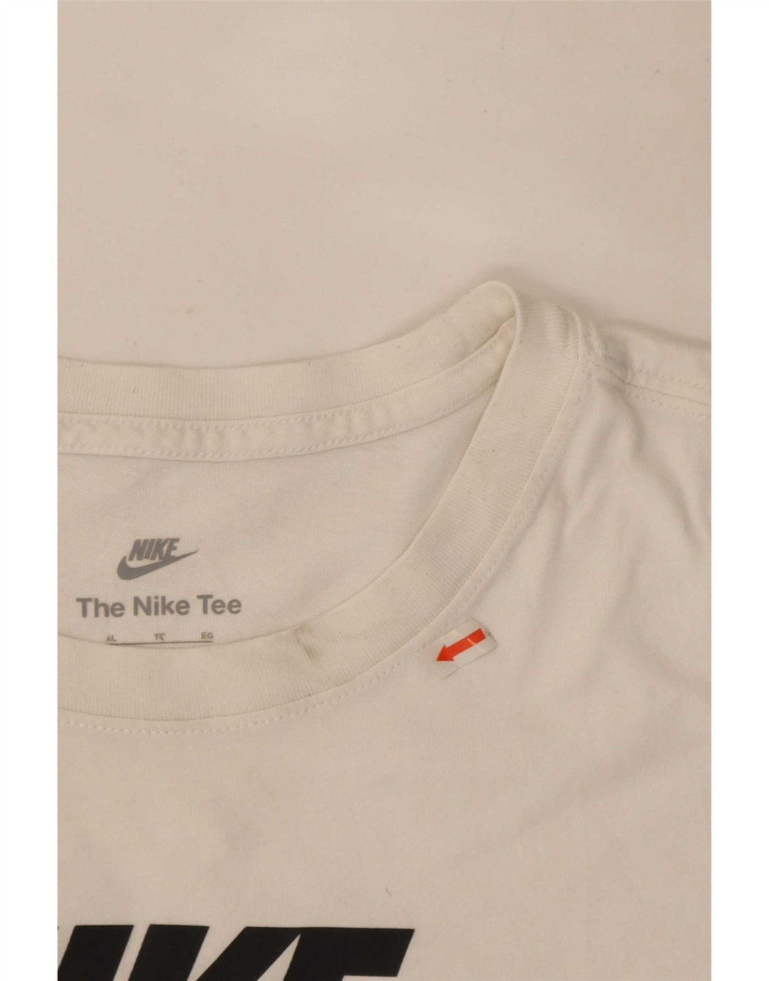 T-shirt grafica da uomo Nike Top XL in cotone bianco