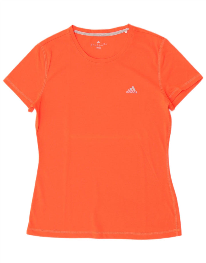 T-shirt Adidas Climalite da donna Top UK 12/14 Arancione medio