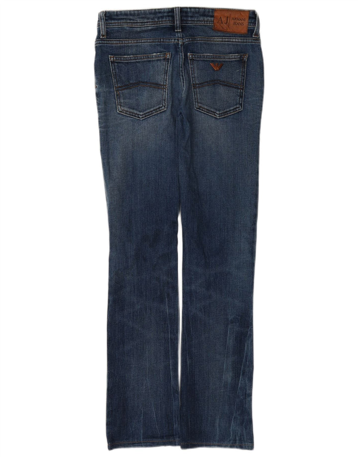 Jeans bootcut slim da donna Armani W26 L29 cotone blu