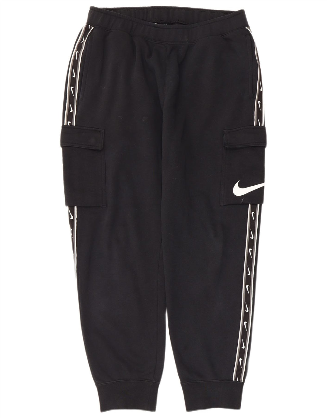 NIKE Pantaloni da tuta cargo con grafica da uomo, pantaloni da jogging, grandi, in cotone blu navy