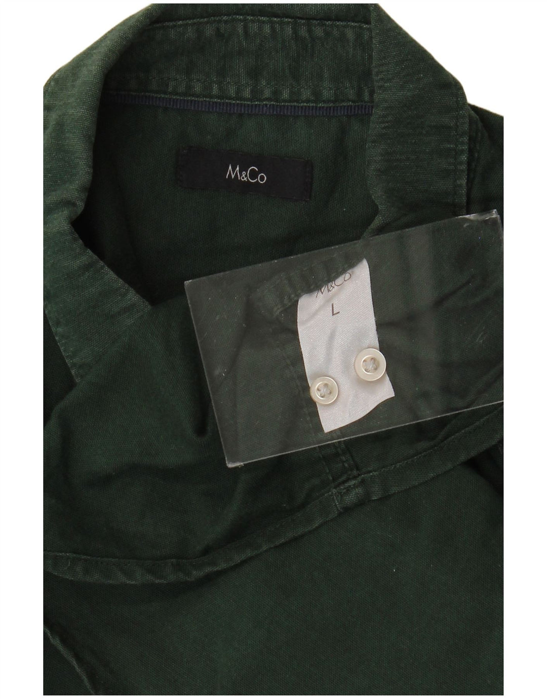 Camicia Uomo M&CO Large Verde Cotone