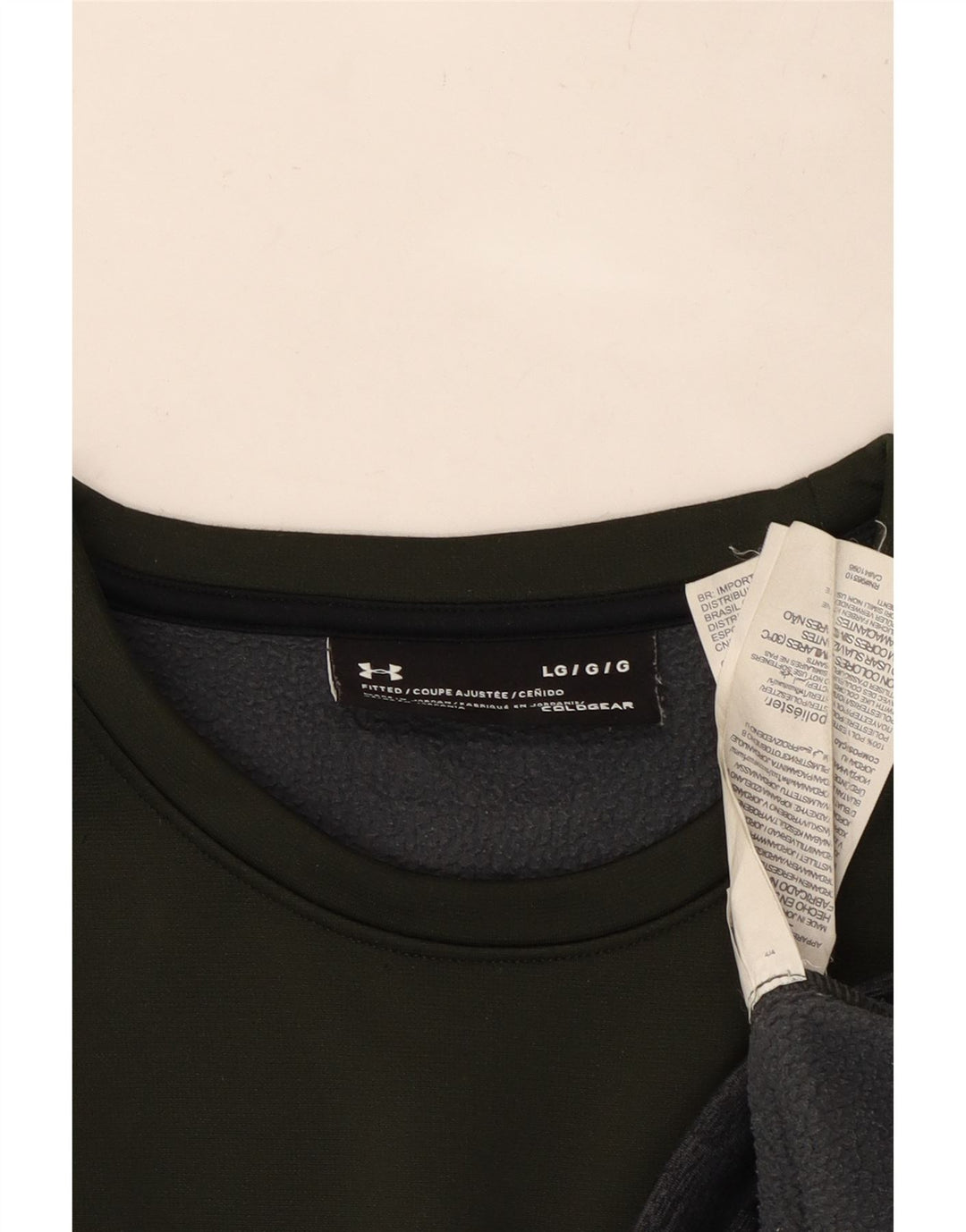 Felpa da donna UNDER ARMOUR Cold Gear, maglione, UK 16, grande, kaki