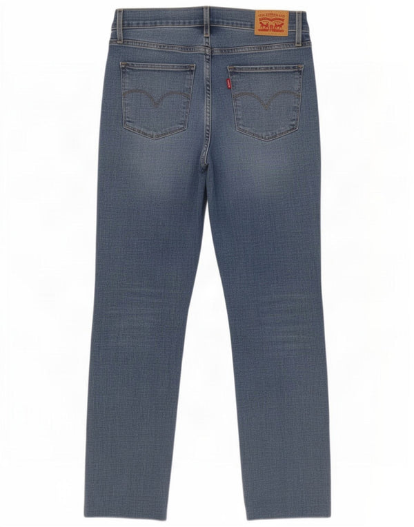 Jeans dritti a vita alta Levi's 724 da donna W29 L28 in cotone blu