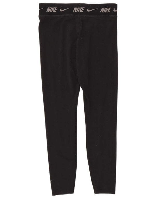 Leggings grafici Nike da donna attillati UK 14 grande cotone nero