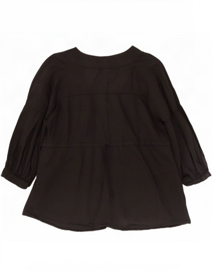 Camicetta da donna con maniche a 3/4 Benetton Top UK 14 medio nero