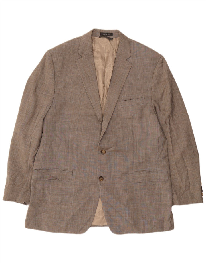 RALPH LAUREN Giacca blazer a 2 bottoni da uomo UK 40 quadri grigi grandi