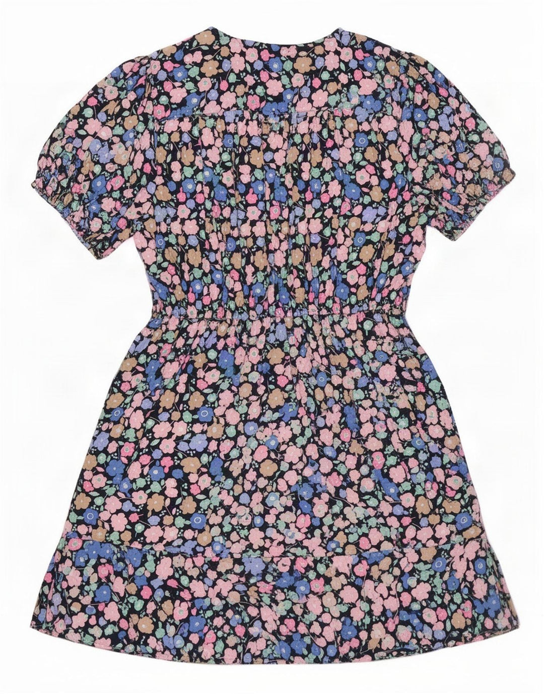 Abito a trapezio da donna Marks & Spencer UK 16 Grande motivo floreale multicolore