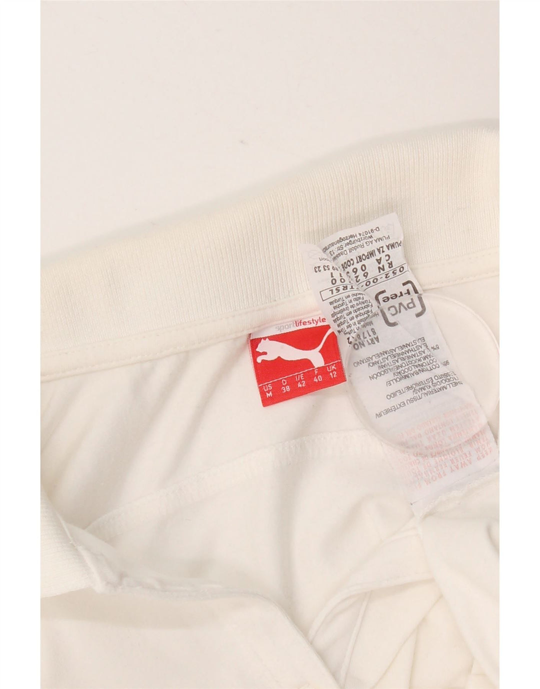 Polo da donna Puma UK 12 cotone bianco medio