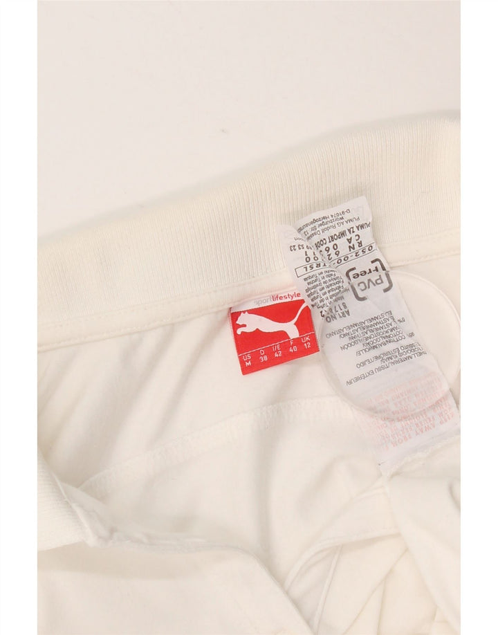 Polo da donna Puma UK 12 cotone bianco medio