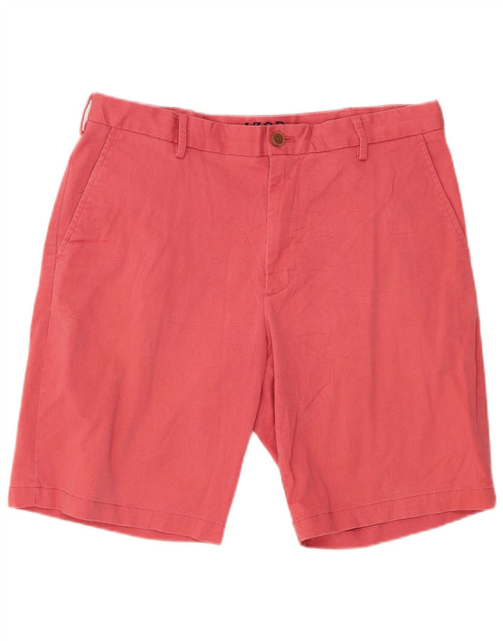Pantaloncini chino da uomo IZOD W32 rosso medio in cotone