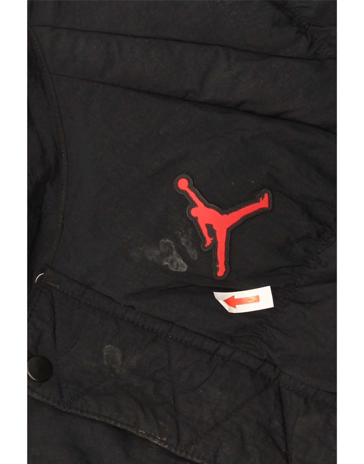 Giacca imbottita con cappuccio da uomo Jordan UK 36 Small Nero Poliestere