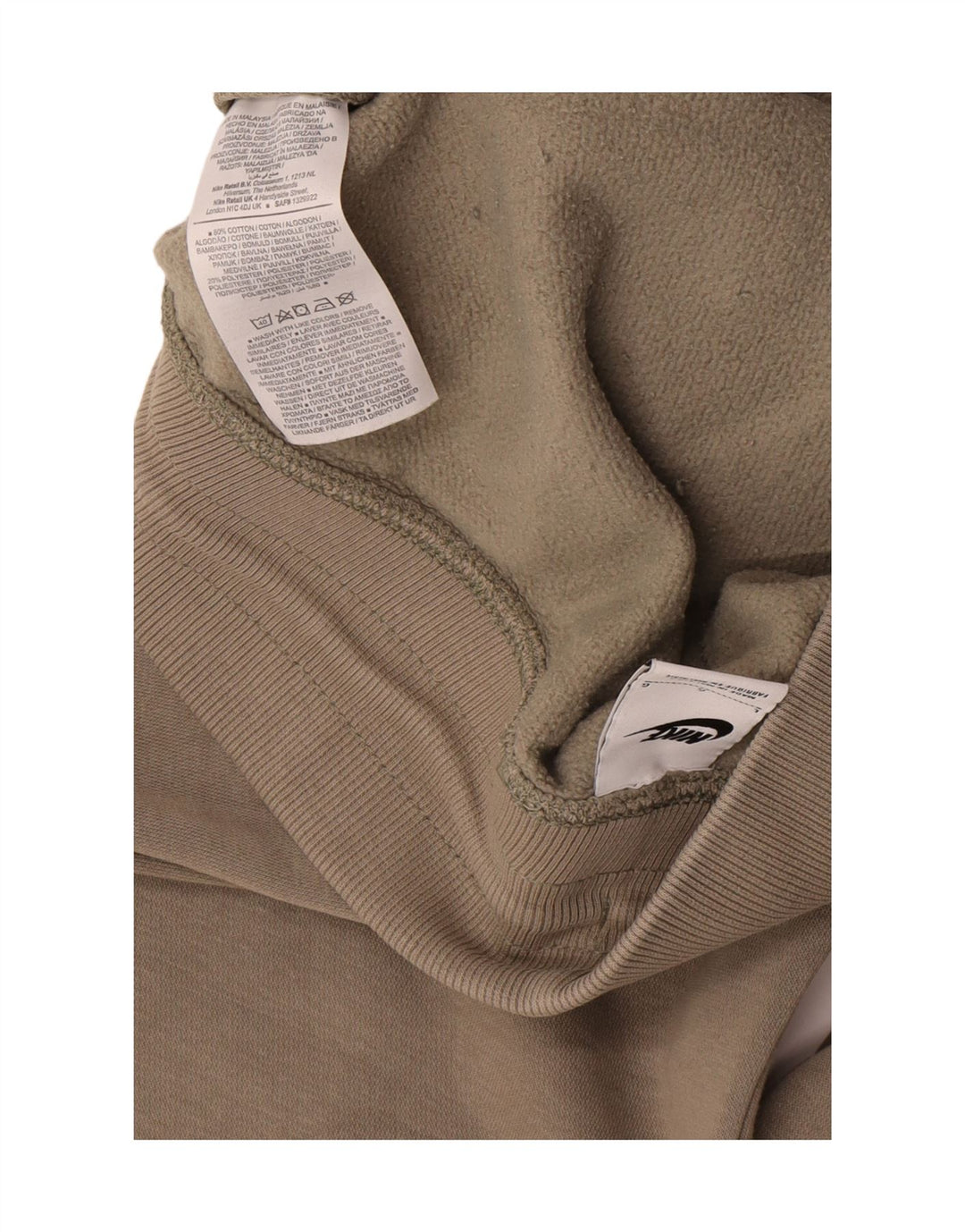Pantaloni da tuta da uomo Nike Large in cotone kaki
