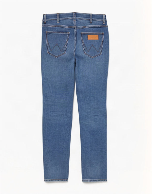Jeans Wrangler da donna Larston slim affusolati W30 L32 cotone blu