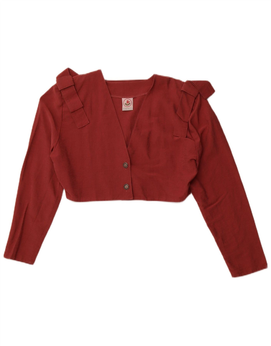 Top corto da donna VINTAGE EU 38/40 Viscosa rosa medio