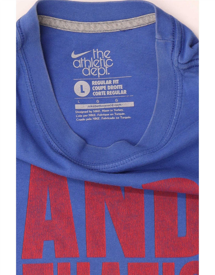 T-shirt grafica Nike da uomo con vestibilità regolare, taglia grande, blu