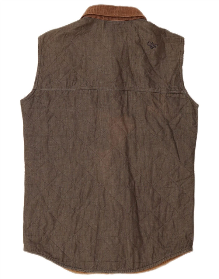 Gilet trapuntato da uomo Volcom UK 36 piccolo cotone kaki