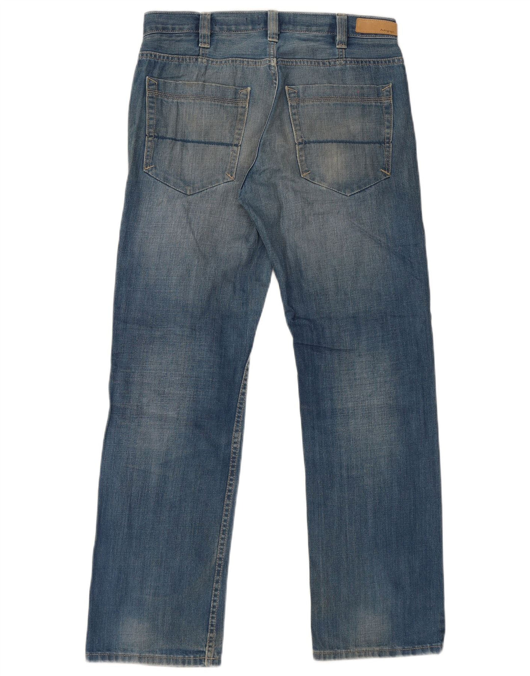 Jeans dritti autografi da uomo Marks & Spencer W32 L31 cotone blu
