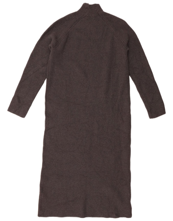Abito maglione Zara da donna UK 10 piccolo in viscosa grigia