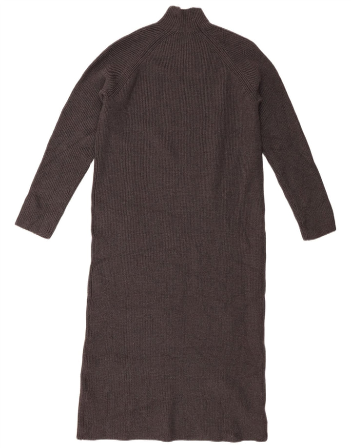 Abito maglione Zara da donna UK 10 piccolo in viscosa grigia