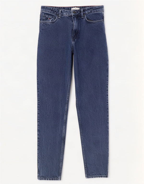 Jeans affusolati a vita alta Gramercy da donna Tommy Hilfiger W28 L32 cotone blu
