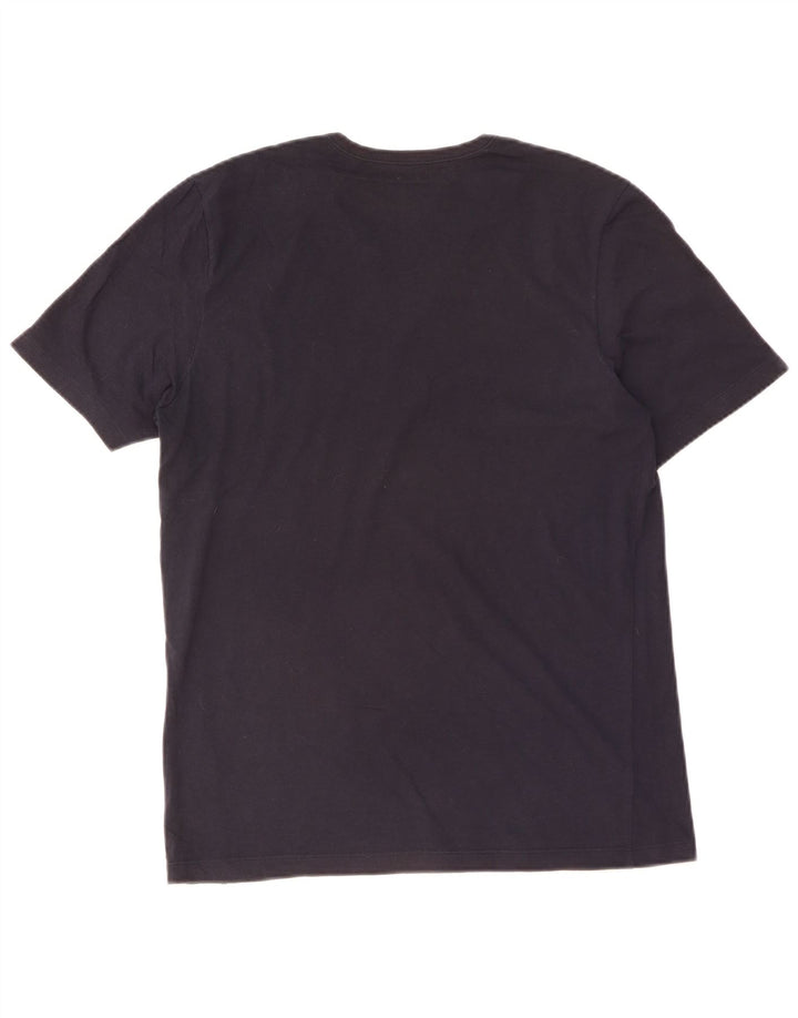 T-shirt da uomo Hugo Boss Top Large in cotone blu navy