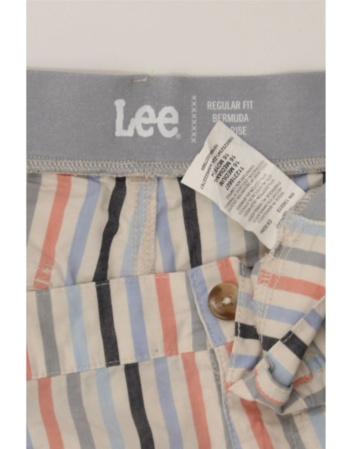 LEE Womens Mid Rise Regular Fit Chino Shorts US 16 2XL W38  Multicoloured Vintage Lee and Second-Hand Lee from Messina Hembry 