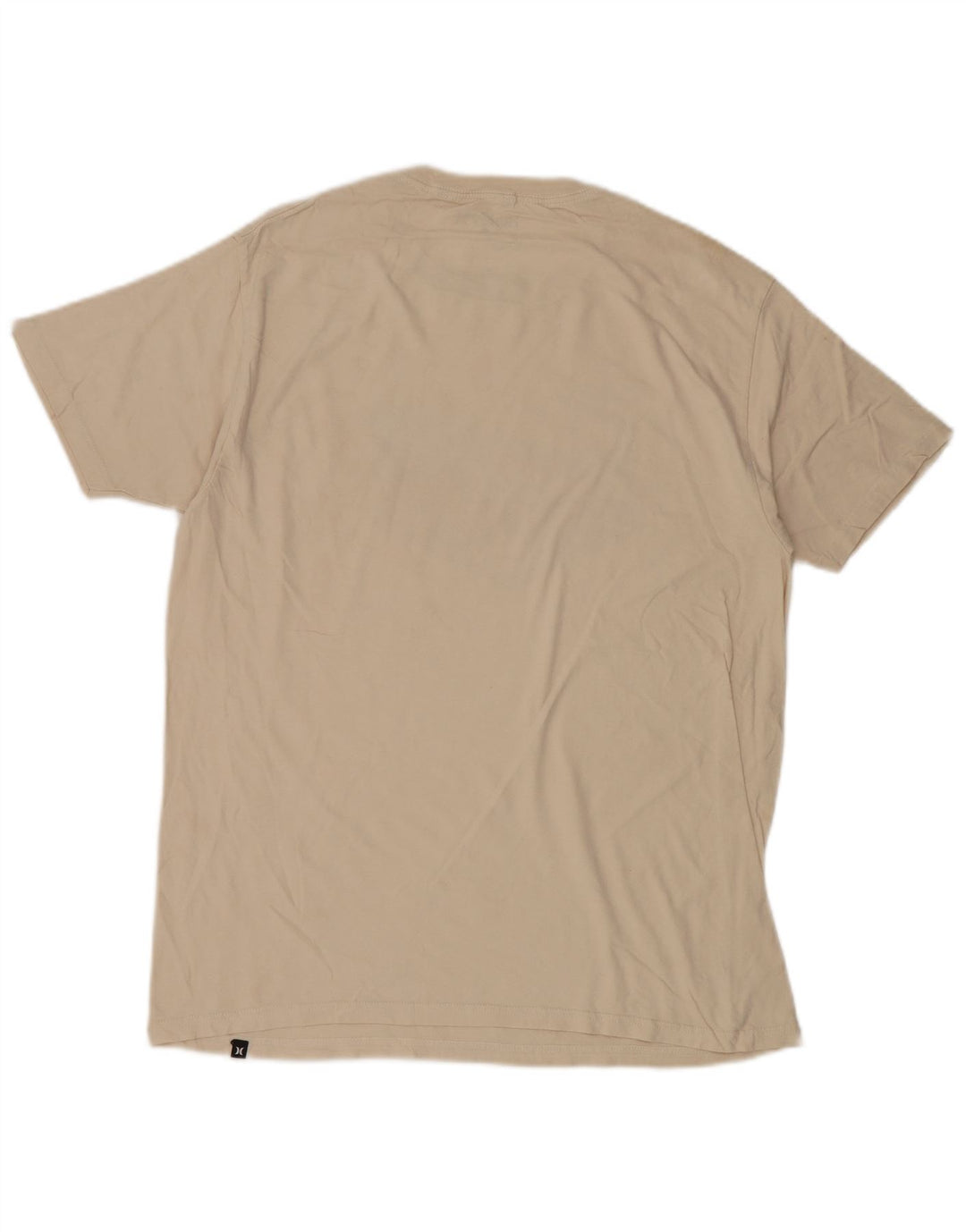 T-shirt grafica da uomo Hurley Top grande in cotone bianco sporco