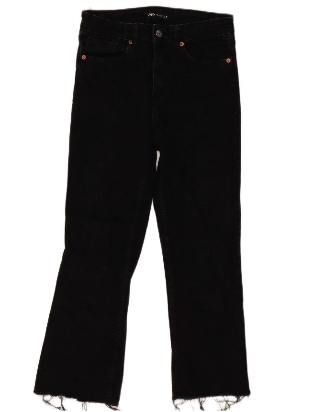 Jeans corti da donna Zara EU 40 medi W30 L25 cotone nero