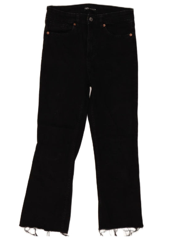 Jeans corti da donna Zara EU 40 medi W30 L25 cotone nero