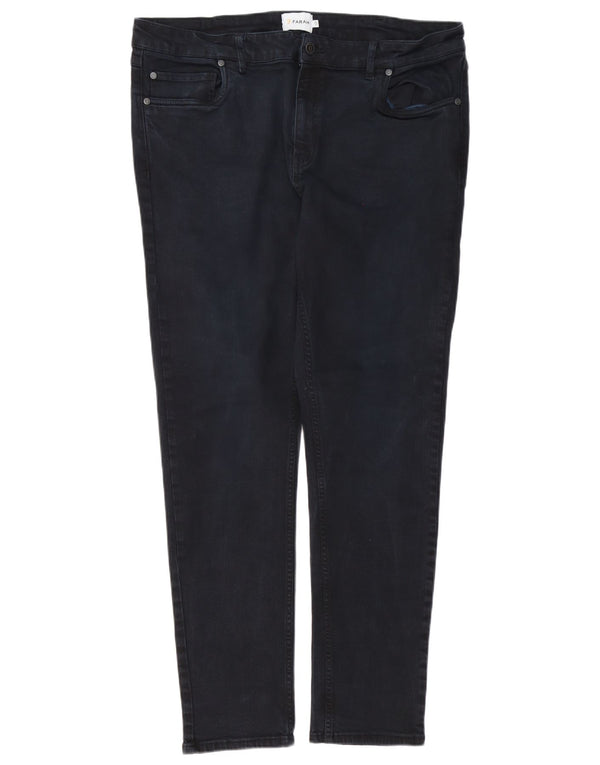 Jeans skinny da uomo Farah W40 L32 cotone blu navy