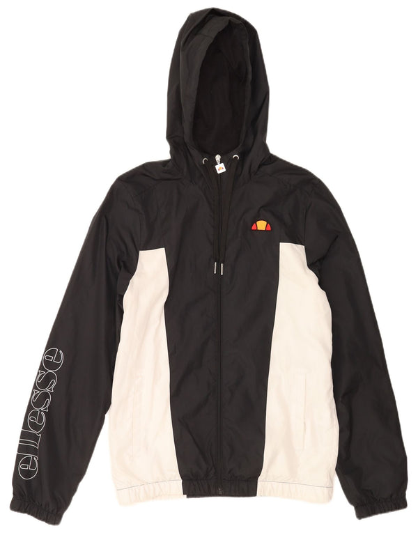 Giacca da ginnastica da uomo con cappuccio grafico Ellesse Small Black Colourblock