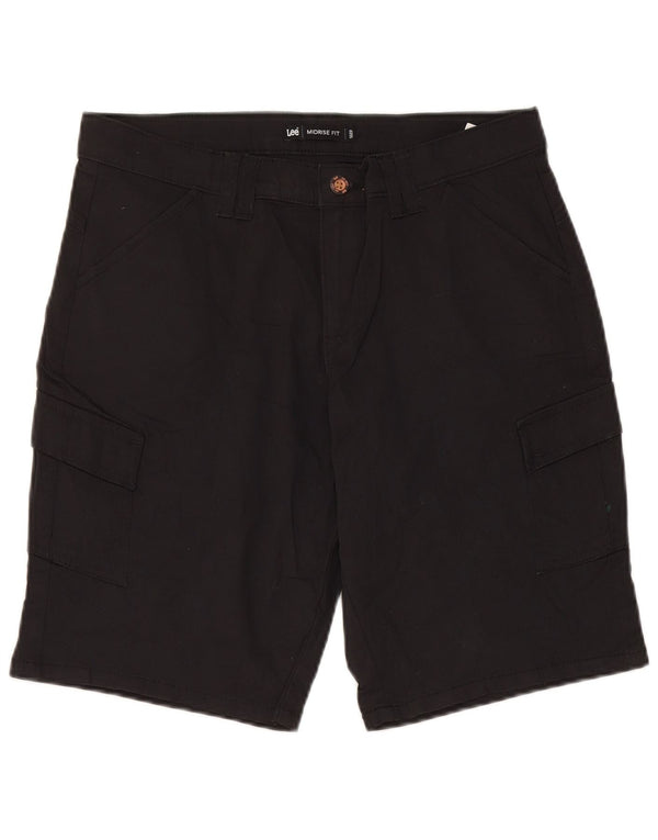 Pantaloncini cargo Lee da donna a vita media US 6 medi W30 cotone nero