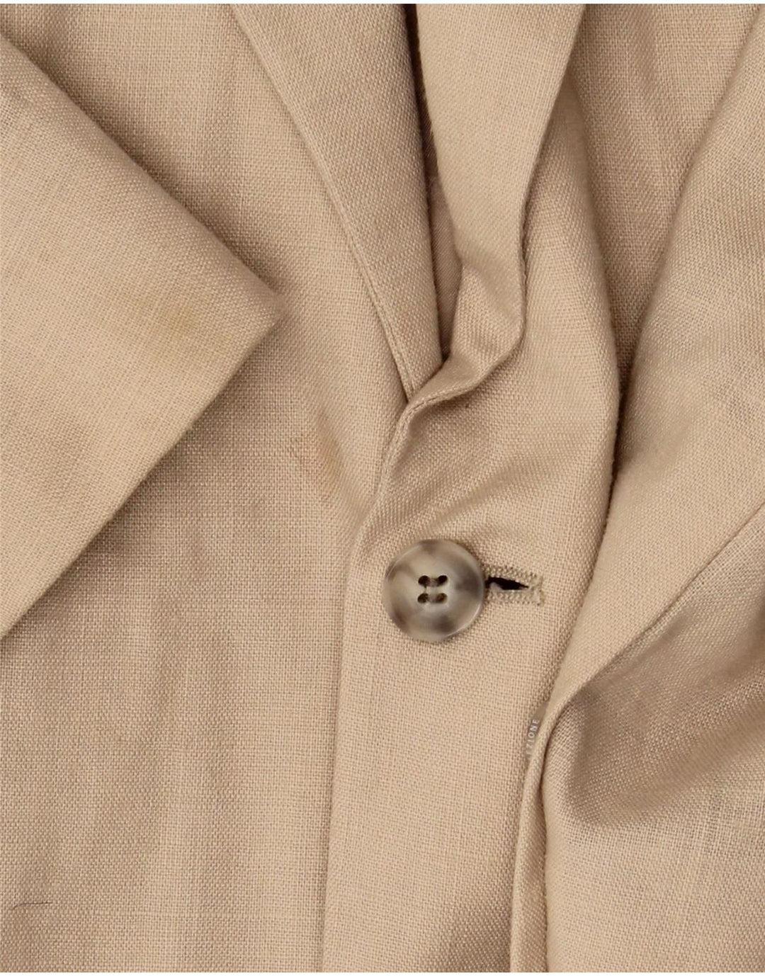 Giacca blazer a 2 bottoni da uomo Marks & Spencer UK 44 XL Lino beige