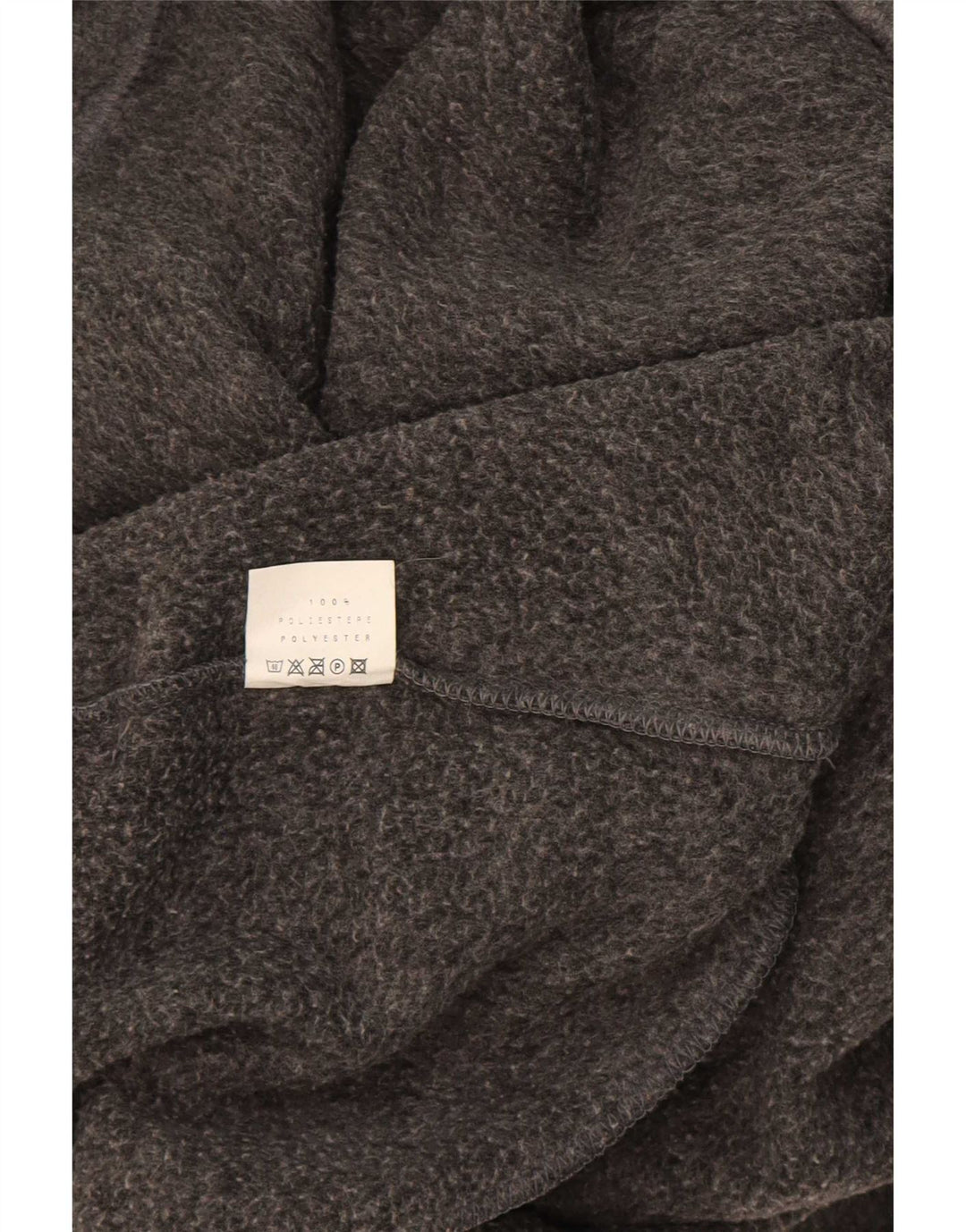 Maglione in pile da uomo Campagnolo con zip e collo in poliestere color block grigio medio