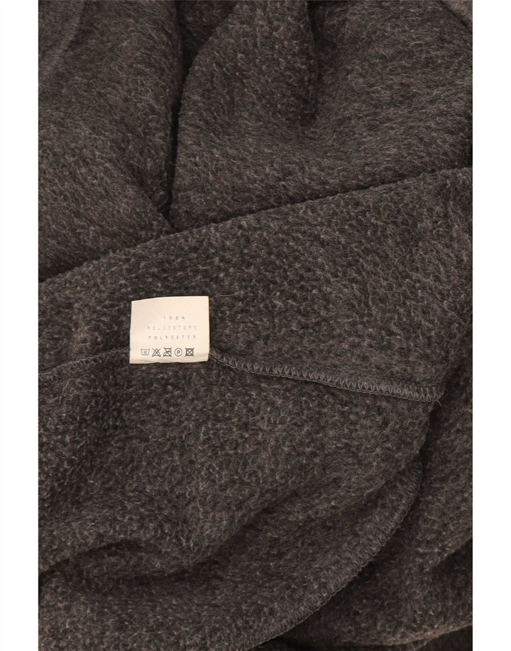 Maglione in pile da uomo Campagnolo con zip e collo in poliestere color block grigio medio