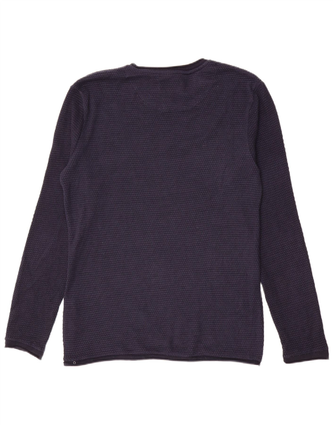 Maglione maglione girocollo da uomo Zara grande in poliestere blu navy